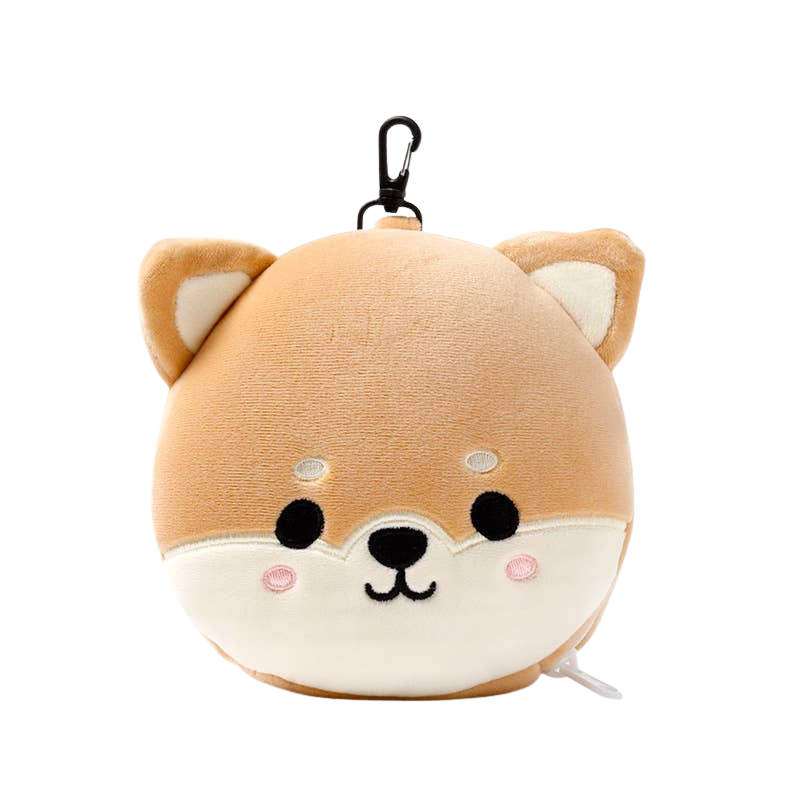 2-in-1 Shiba Inu Travel Pillow with Mask