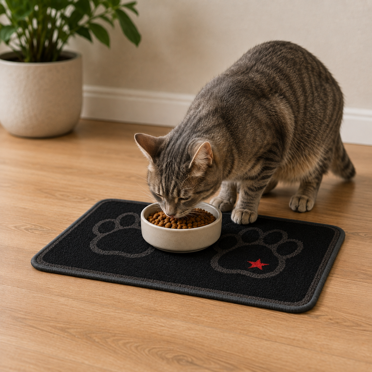 Absorbent non-slip meal mat